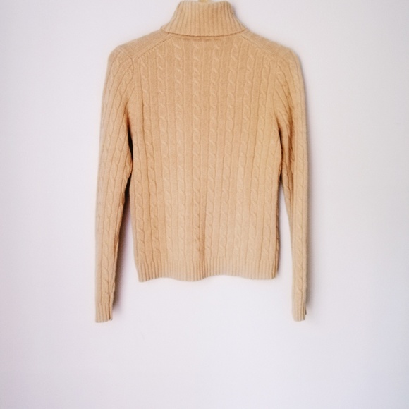 NWOT J Crew Wool Angora Cashmere Turtleneck Camel - Picture 3 of 4